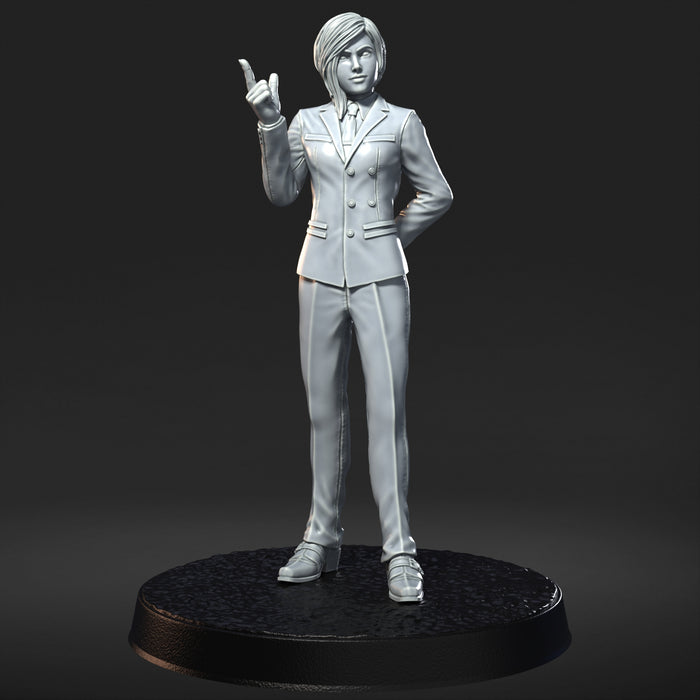 Elena Fiesty Female Suit Turk Operative Gunman MMA Fighter - 28mm or 32mm Miniatures RN Estudio Mini JRPG FF