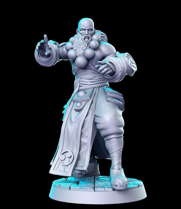 Karazim Monk Melee Fighter Healer Cleric - 28mm or 32mm Miniatures RN Estudio Mini Blizz
