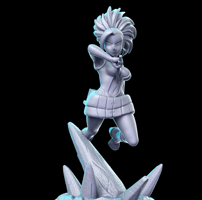 Mamo School Girl Fighter - 28mm or 32mm Miniatures RN Estudio Mini Anime Vol 22