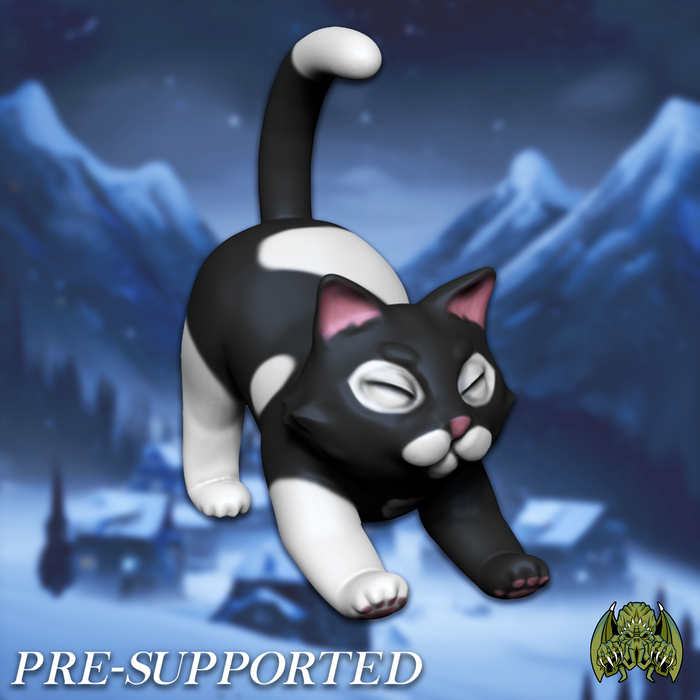 Fade the Cat Cute Animal Companion - 28mm or 32mm Miniatures of Madness Mini Winter