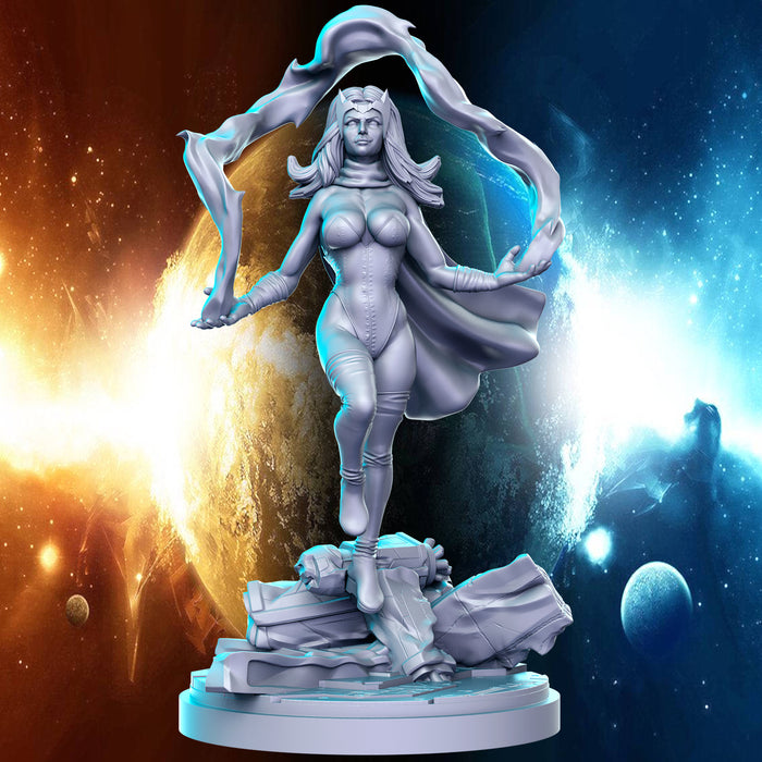 Vanda the Chaos Witch Sexy Independently Wild Female Assassin - 28mm or 32mm Miniatures RN Estudio Mini Champions