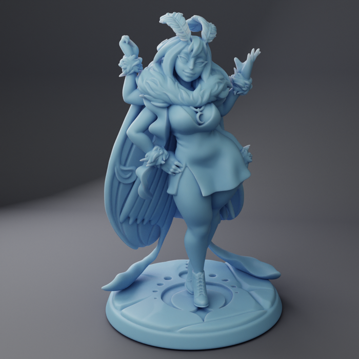 Moth Girl Sexy Female - 28mm 32mm 54mm or 75mm Miniatures Twin Goddess Reforged II