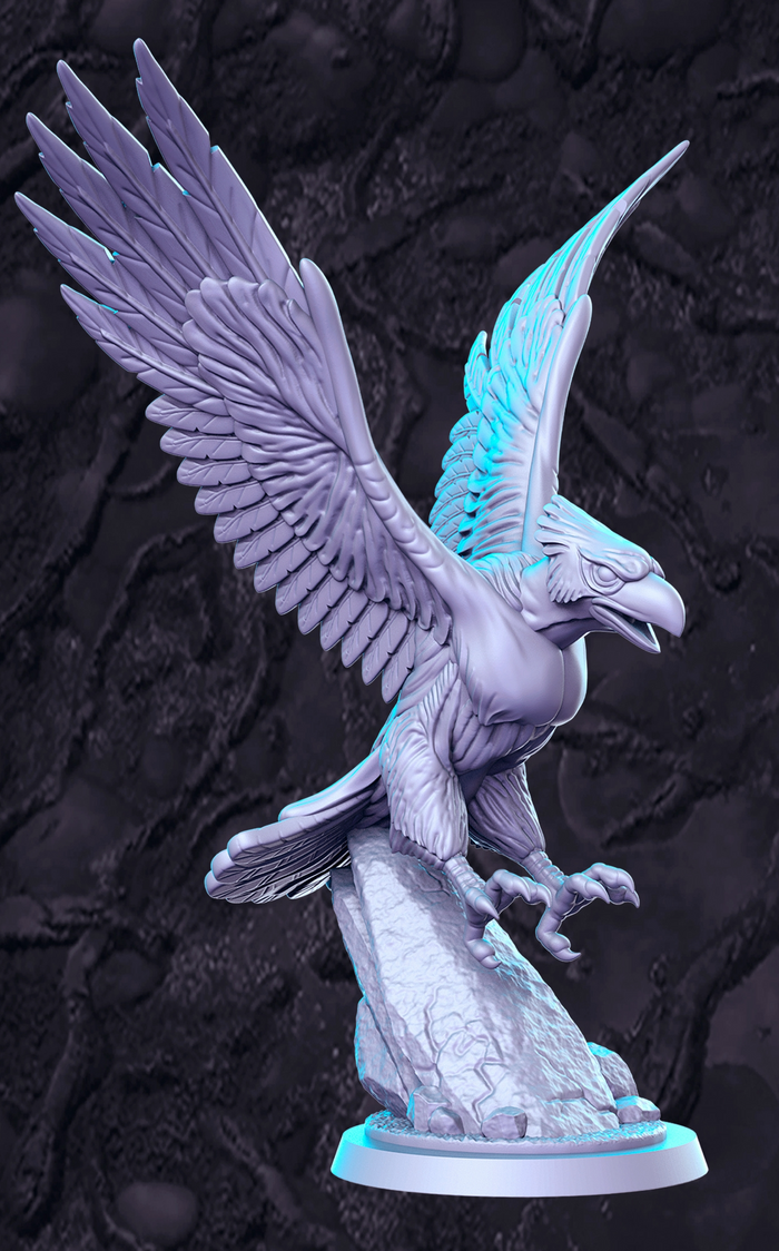Great Eagle Middle Earth Messenger Bird  - 28mm or 32mm Miniatures RN Estudio Mini LotR Western RPG Vol 9