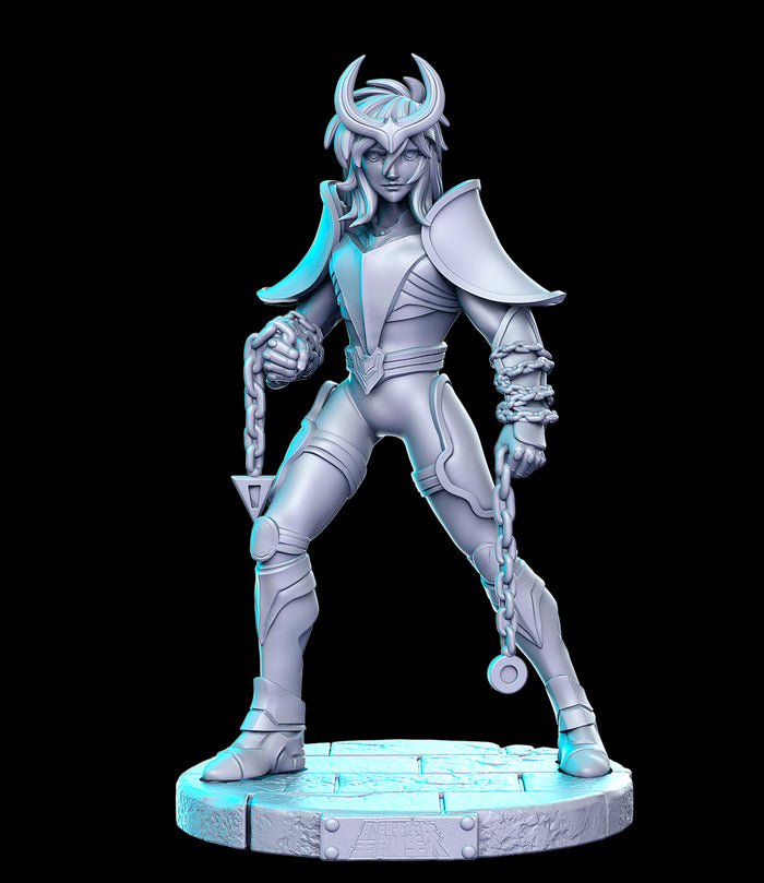 Andromeda Knight Warrior Saint Fighter 28mm - 28mm or 32mm Miniatures RN Estudio Mini Anime Vol 15