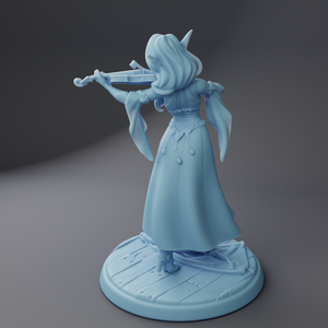 a figurine of a woman with a flute