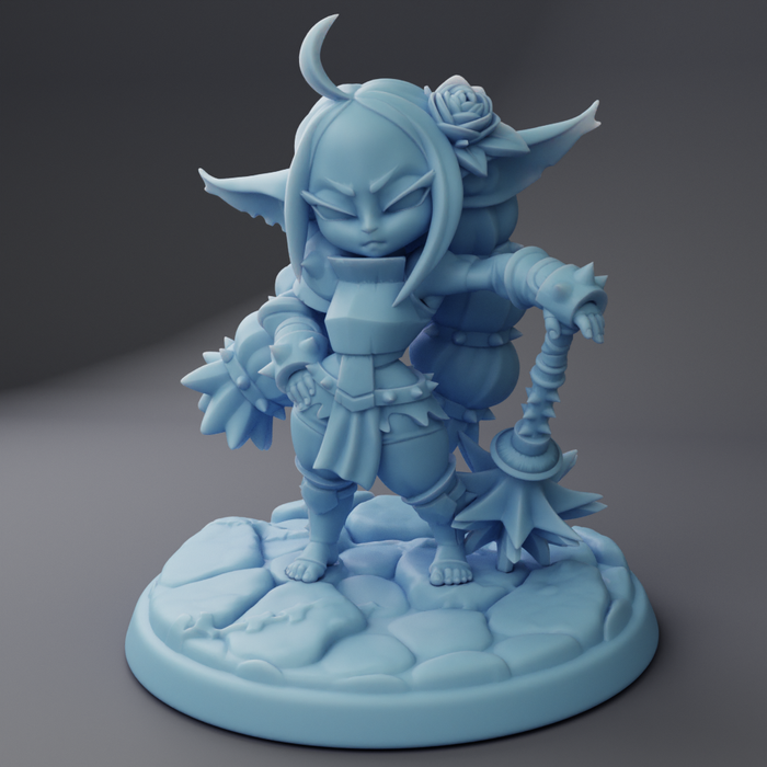 Thistle the Goblin Fighter - 28mm 32mm 54mm or 75mm Miniatures Twin Goddess Full Party
