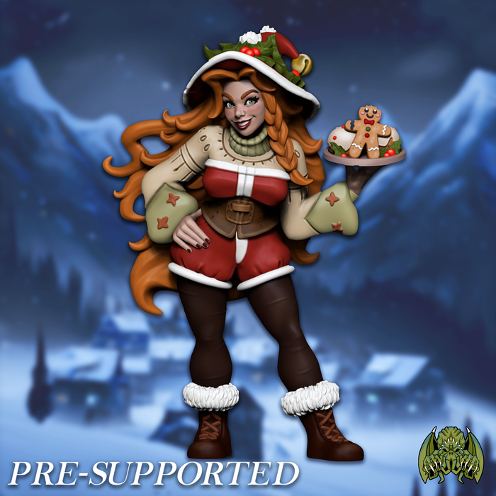 Lucy the Baker SFW or NSFW Sexy Female - 28mm or 32mm Miniatures of Madness Mini Winter