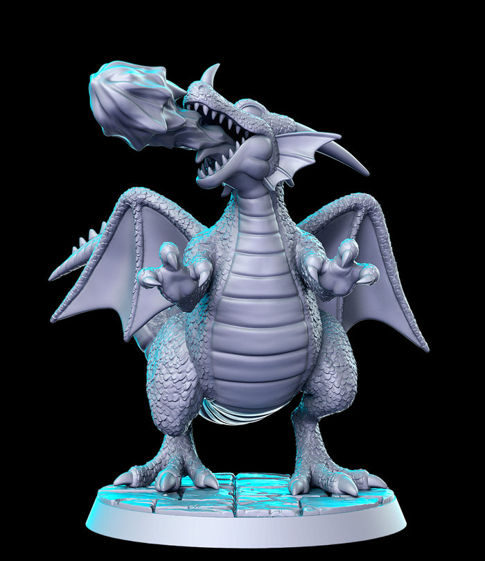 Dragonlord Fire Breathing Winged Japanese Dragon Sorcerer - 28mm or 32mm Miniatures RN Estudio Mini JRPG Vol 35