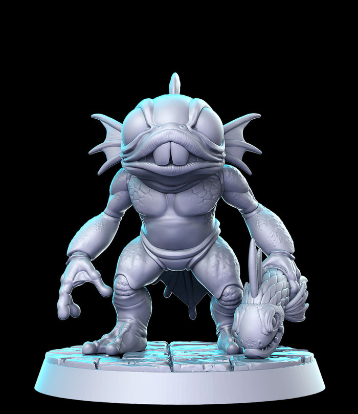 Murcy Cute Goofy Tadpole Toad Frog Fish - 28mm or 32mm Miniatures RN Estudio Mini Blizzard Vol 4