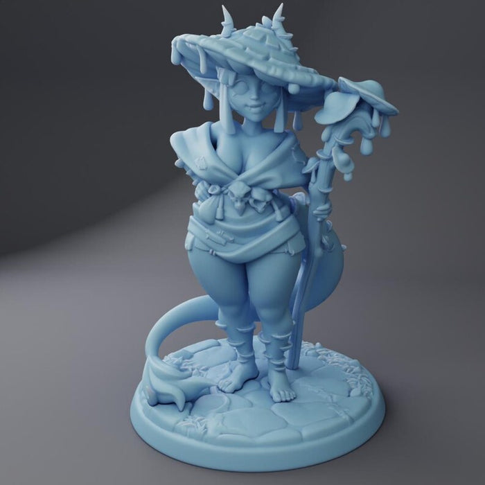 Coprini Curvy Tiefling Spore Druid- 28mm 32mm 54mm or 75mm Miniatures Twin Goddess Dangerous Curves