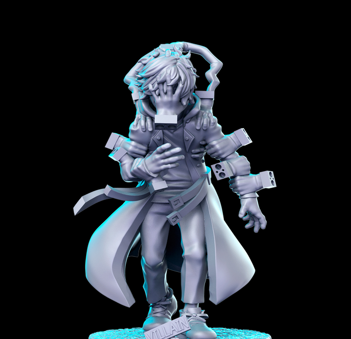 Shigaraki Evil Maniacal Villain Quirk Victim Hands  - 28mm or 32mm Miniatures RN Estudio Mini MHA Anime 20