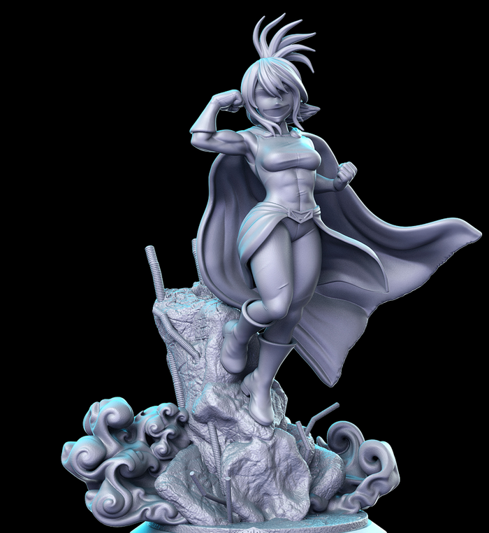 Nona Sexy Female Fighter Anime - 28mm or 32mm Miniatures RN Estudio Mini Anime Vol 22