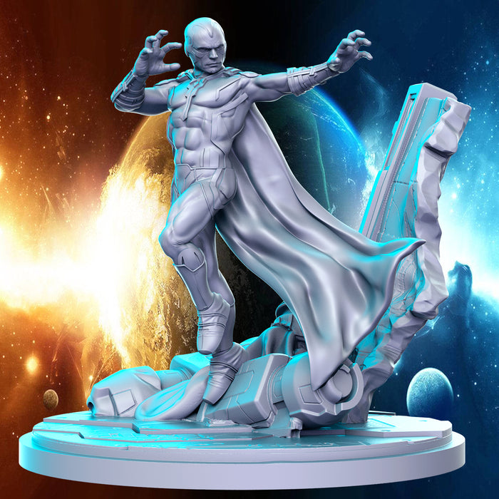 Visual Android Superhero - 28mm or 32mm Miniatures RN Estudio Mini Champions