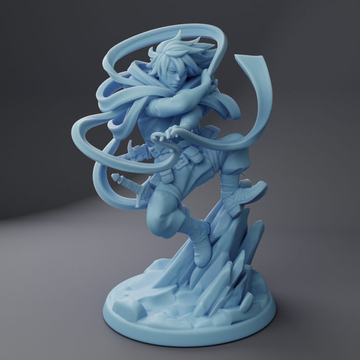 Aizota the Dashing Human Rogue- 28mm 32mm 54mm or 75mm Miniatures Twin Goddess Full Party