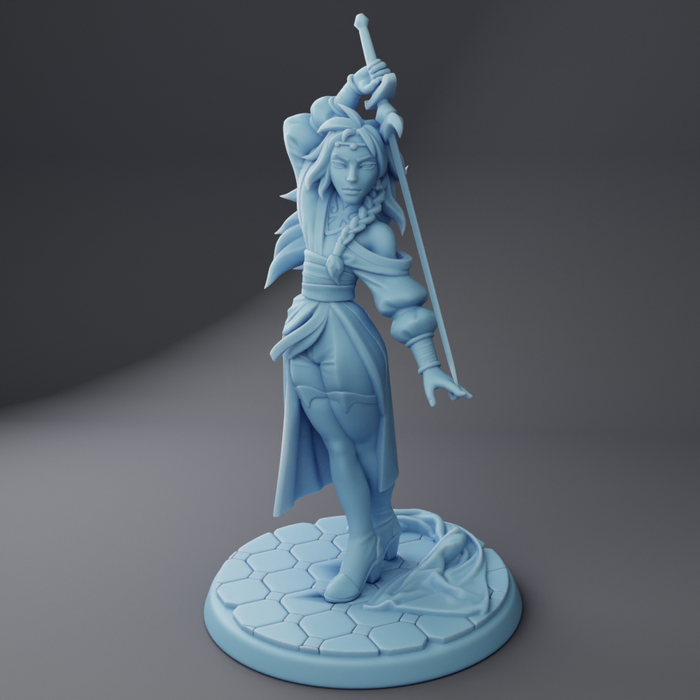 Libra Desert Duelist- 28mm 32mm 54mm or 75mm Miniatures Twin Goddess Dangerous Curves