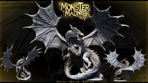 A 3D rendering of a large, winged dragon statue with the title "MonSTER MADNESS Vol.9" displayed above it.