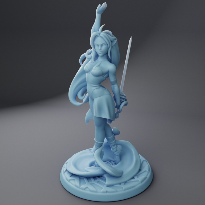 Web Dancer Sexy Female Elf - 28mm 32mm 54mm or 75mm Miniatures Twin Goddess Superheroes