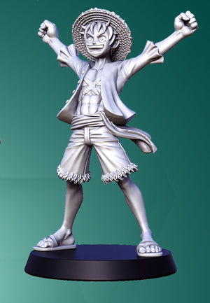 Luffy - 28mm or 32mm Miniatures RN Estudio Mini Anime Bonus Pack One Piece