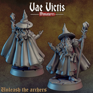 Powerful Magical Wizard - 28mm or 32mm Miniatures - Unleash the Archers