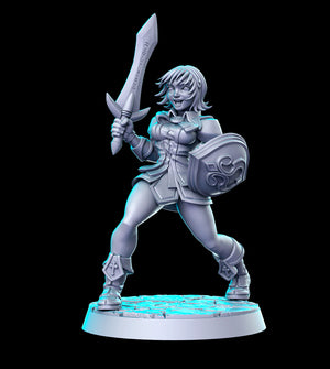 Cassandra Female Fighter - 28mm or 32mm Miniatures - Soul Fighter Tournament Vol 2