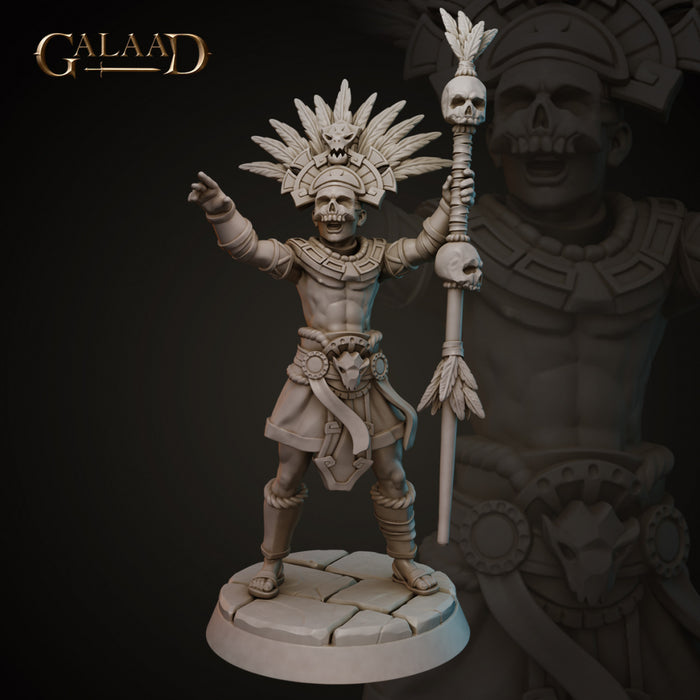 Shaman Holy Man - 28mm or 32mm Miniatures - Aztec Set