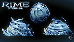 Ice Spell Effects - 28mm or 32mm Miniatures - Rime Eternal