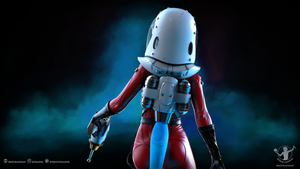 Suzie the Spacegirl SFW 1:10th and 14th Scale Resin Model Kit