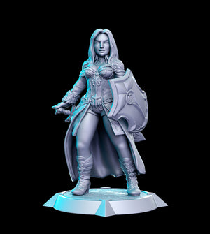 Esabell Female Knight Paladin - 28mm or 32mm Miniatures