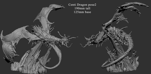 Huge Centidragon - 28mm or 32mm Miniatures - Swarm Vol 1