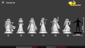 Exorcist Clerics - 28mm or 32mm Miniatures