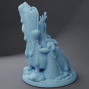 Slime Queen on Throne - 28mm 32mm 54mm or 75mm Miniatures