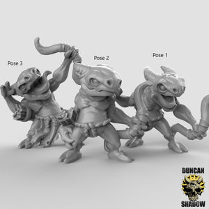 Kobolds with Bows - 28mm or 32mm Miniatures