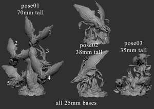 Flight Mite Giant Insect - 28mm or 32mm Miniatures - Swarm Vol 1