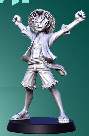 Luffy - 28mm or 32mm Miniatures Anime Bonus Pack One Piece