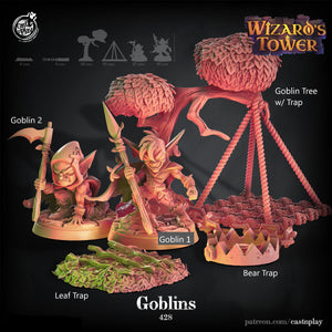 Goblin Band with Trap - 28mm or 32mm Miniatures