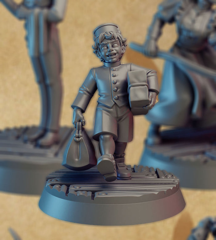 Valet Child Servant - 28mm or 32mm Miniatures