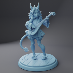 a statue of a girl with a guitar