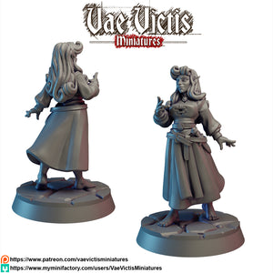 Barefoot Elven Princess - 28mm or 32mm Miniatures