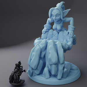 Goblin Female at Altar 1:12 Scale Statue (Can Hold Full Dice Set!)