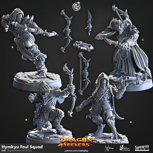Hymkyu Foul Squad Dragonborn Rogues Dragon Seekers - 28mm or 32mm Miniatures
