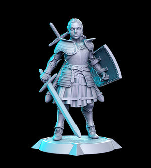 Bela Female Knight - 28mm or 32mm Miniatures