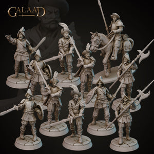 Conquistadors Bundle Includes Undead - 28mm or 32mm Halloween and RPG Miniatures - Conquistadors