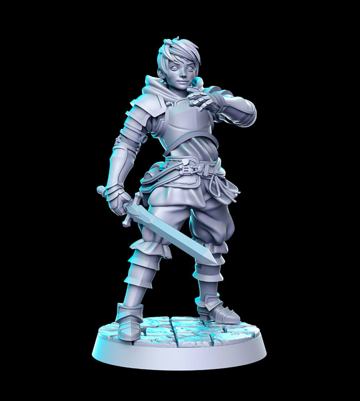 Gran (Granblue Fantasy) Female Fighter - 28mm or 32mm Miniatures