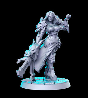 Landa Female Assassin - 28mm or 32mm Miniatures - Thieves and Assassins Vol 3