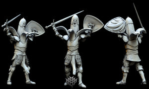 Peeled Paladin Banana - 28mm or 32mm Miniatures - Of Iron and Steel
