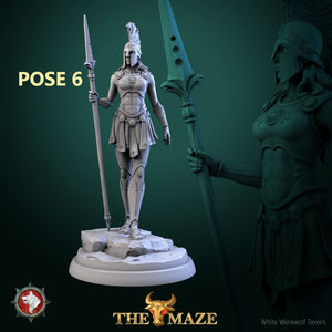 Amazon Warriors Female Fighters - 28mm, 32mm or 75mm Miniatures - The Maze