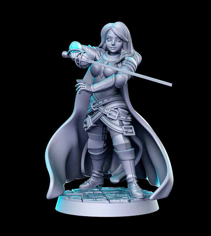 Katalina Female Fighter - 28mm or 32mm Miniatures Granblue Fantasy