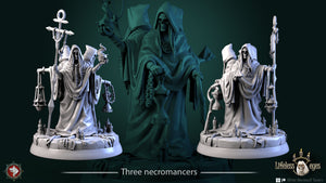 Three Necromancers - 28mm or 32mmMiniatures