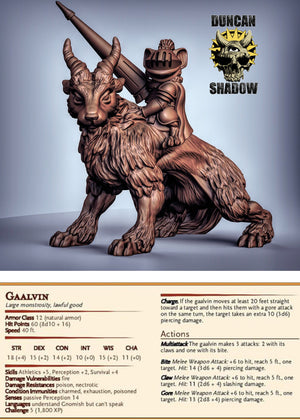 Gaalvin Mousling Mount Creature 28mm or 32mm Miniatures