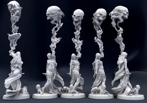 Lich Undead Female Wizard 28mm Miniature